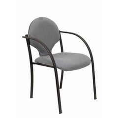 2-jų kėdžių komplektas Hellin Piqueras y Crespo, pilkas kaina ir informacija | Biuro kėdės | pigu.lt