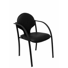 2-jų kėdžių komplektas Hellin Piqueras y Crespo, juodas kaina ir informacija | Biuro kėdės | pigu.lt