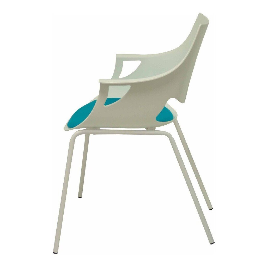 Biuro kėdė, balta, 3 vnt. цена и информация | Biuro kėdės | pigu.lt