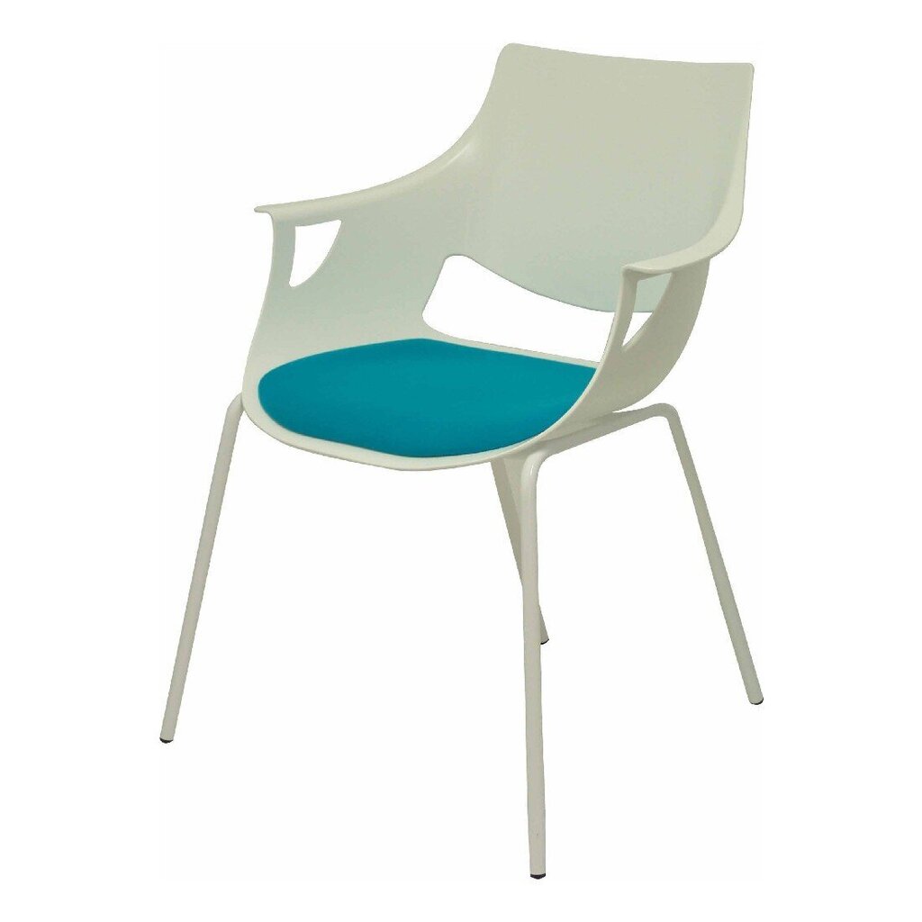 Biuro kėdė, balta, 3 vnt. цена и информация | Biuro kėdės | pigu.lt