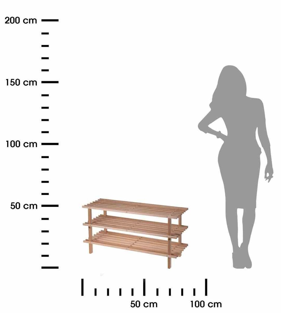 Batų lentyna Storage Solutions, ruda kaina ir informacija | Batų spintelės, lentynos ir suolai | pigu.lt