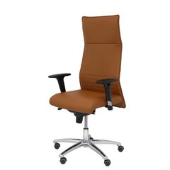 Кожаное офисное кресло, коричневое. цена и информация | Офисные кресла | pigu.lt