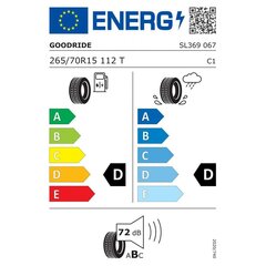 GOODRIDE SL369 265/70 15 112T цена и информация | Летняя резина | pigu.lt