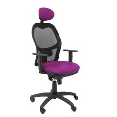 Ofiso kėdė su atrama galvai Jorquera malla Piqueras y Crespo SNSPMOC, purpurinė kaina ir informacija | Biuro kėdės | pigu.lt