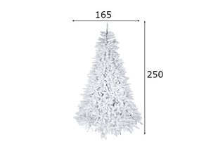 Dirbtinė Kalėdų eglutė Calgary 250 cm, balta spalva kaina ir informacija | Eglutės, vainikai, stovai | pigu.lt