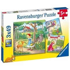 Пазл Ravensburger, 3x49 шт, Rapunzel цена и информация | Пазлы | pigu.lt