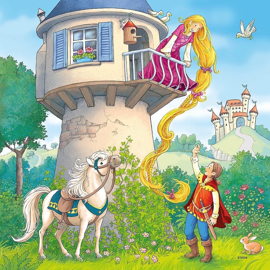 Dėlionė Ravensburger Rapunzel, 3x49 d. kaina ir informacija | Dėlionės (puzzle) | pigu.lt