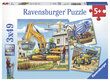 Statybinės transporto priemonės Ravensburger dėlionė, 3x49 vnt kaina ir informacija | Dėlionės (puzzle) | pigu.lt