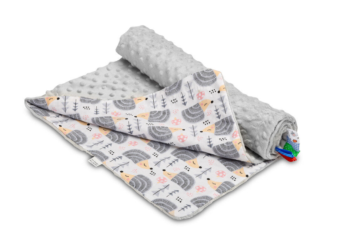 Sensillo antklodė kūdikiams Ežiai, 75 x 100 cm цена и информация | Antklodės | pigu.lt