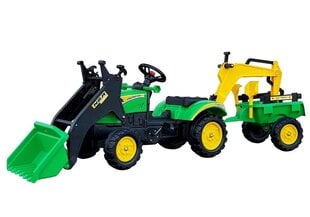 Didelis minamas traktorius, žalias kaina ir informacija | Žaislai berniukams | pigu.lt