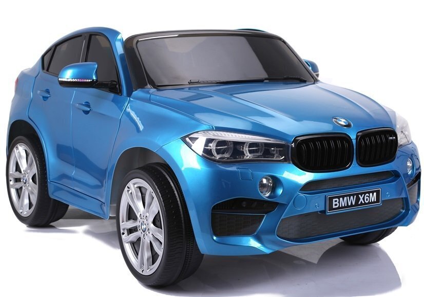 Vienvietis vaikiškas elektromobilis BMW X6M, mėlynas цена и информация | Elektromobiliai vaikams | pigu.lt