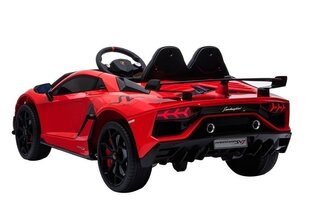 Двухместный детский электромобиль Lamborghini Aventador, красный цена и информация | Электромобили для детей | pigu.lt
