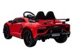 Dvivietis vaikiškas elektromobilis Lamborghini Aventador, raudonas kaina ir informacija | Elektromobiliai vaikams | pigu.lt