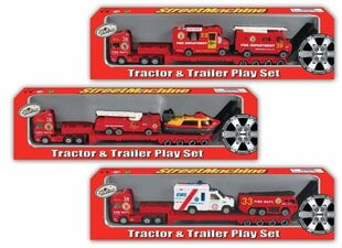 Gelbėtojų sunkvežimis su priekaba, Pioneer kaina ir informacija | Pioneer Žaislai vaikams | pigu.lt