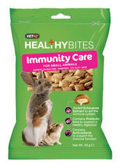 MC HEALTHY BITES IMMUNITY CARE FOR SMALL ANIMALS 30G /5771/ цена и информация | Корм для грызунов | pigu.lt