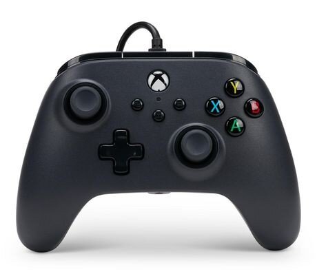 PowerA Wired Xbox Controller Black цена и информация | Žaidimų pultai  | pigu.lt