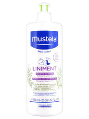 Очищающая эмульсия для детской попки с помпой Mustela Bebe Enfant Liniment, 750 мл цена и информация | Косметика для мам и детей | pigu.lt