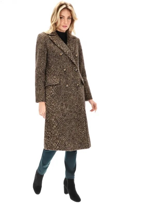 Rino&Pelle moteriškas žieminis paltas LAXON 907142864, tamsiai rudas цена и информация | Paltai moterims | pigu.lt
