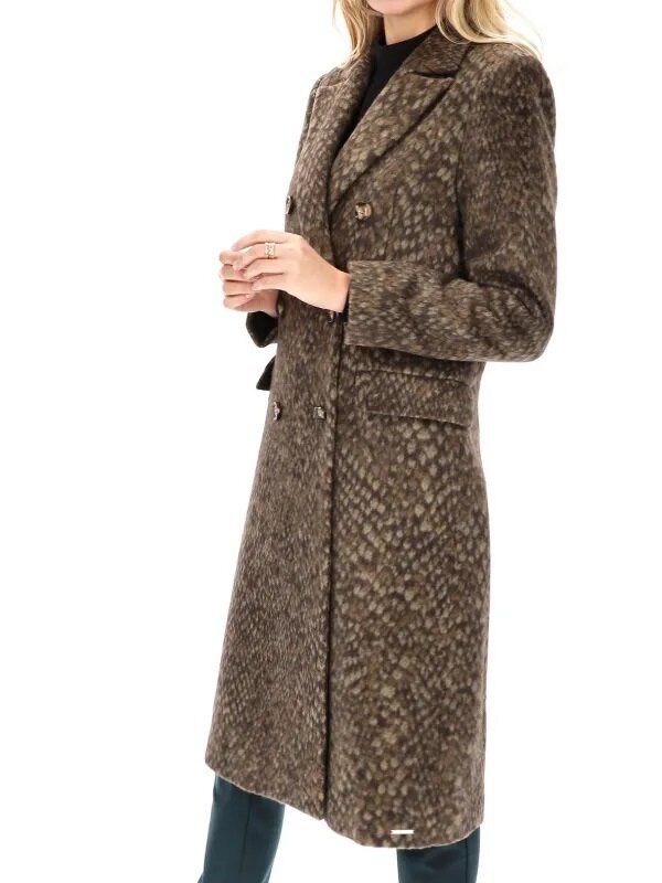 Rino&Pelle moteriškas žieminis paltas LAXON 907142864, tamsiai rudas kaina ir informacija | Paltai moterims | pigu.lt
