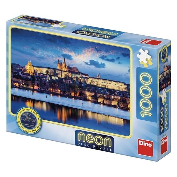 Neoninė dėlionė Praha Dino, 1000d. kaina ir informacija | Dėlionės (puzzle) | pigu.lt