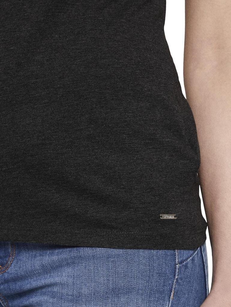 Moteriški Tom Tailor marškinėliai, tamsiai pilki kaina ir informacija | Marškinėliai moterims | pigu.lt