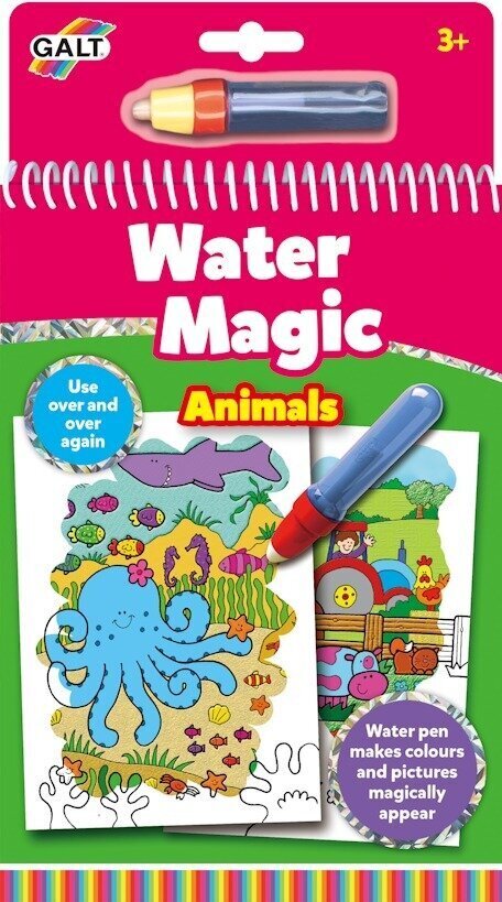 Knyga – vandens magija – Gyvūnai (art A3079H) цена и информация | Spalvinimo knygelės | pigu.lt
