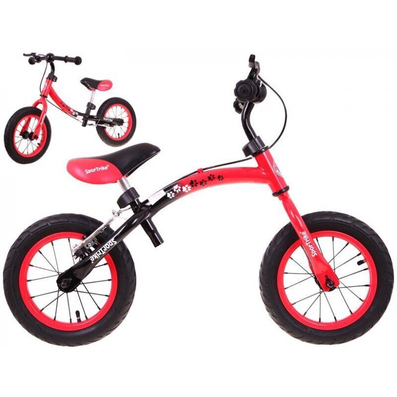 Balansinis dviratukas Boomerang 10-12”, raudonas kaina ir informacija | Balansiniai dviratukai | pigu.lt