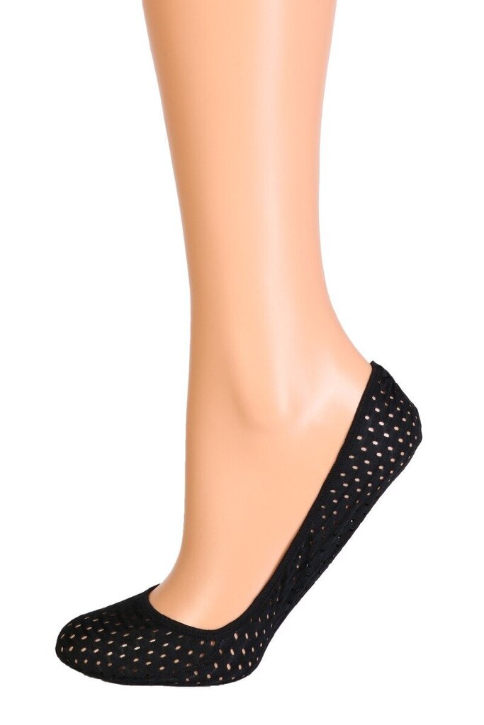 Perforuoto audinio pėdutės moterims TRAFORATO, juodos spalvos kaina ir informacija | Moteriškos kojinės | pigu.lt