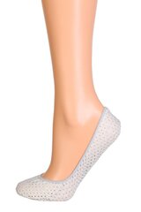 Perforuoto audinio pėdutės moterims TRAFORATO, sidabrinės spalvos kaina ir informacija | Moteriškos kojinės | pigu.lt