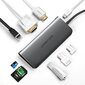 Ugreen 10in1, USB-C/HDMI 4K, 3x USB 3.0 цена и информация | Laidai telefonams | pigu.lt