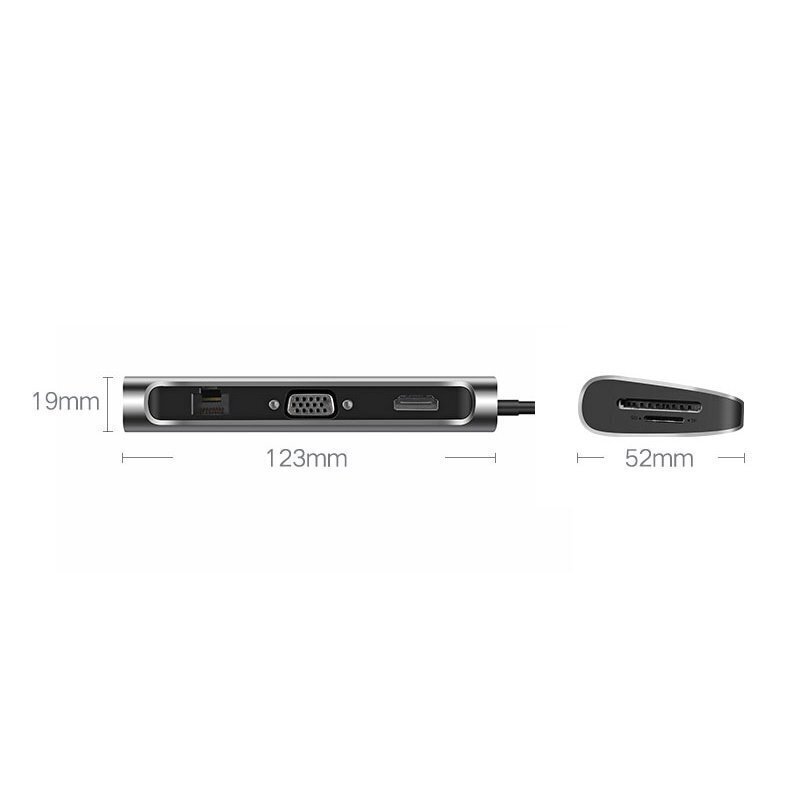 Ugreen 10in1, USB-C/HDMI 4K, 3x USB 3.0 цена и информация | Laidai telefonams | pigu.lt