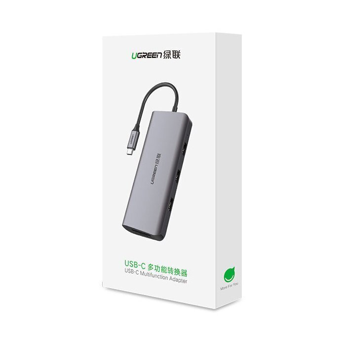 Ugreen 10in1, USB-C/HDMI 4K, 3x USB 3.0 цена и информация | Laidai telefonams | pigu.lt