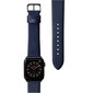 Leather Watch Strap Blue kaina ir informacija | Išmaniųjų laikrodžių ir apyrankių priedai | pigu.lt