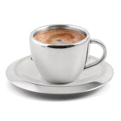 Чашка для кофе с блюдцем Weis, 250 мл цена и информация | Стаканы, фужеры, кувшины | pigu.lt