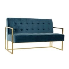 Sofa DKD Home Decor, mėlyna, 128 x 70 x 76 cm kaina ir informacija | Sofos | pigu.lt