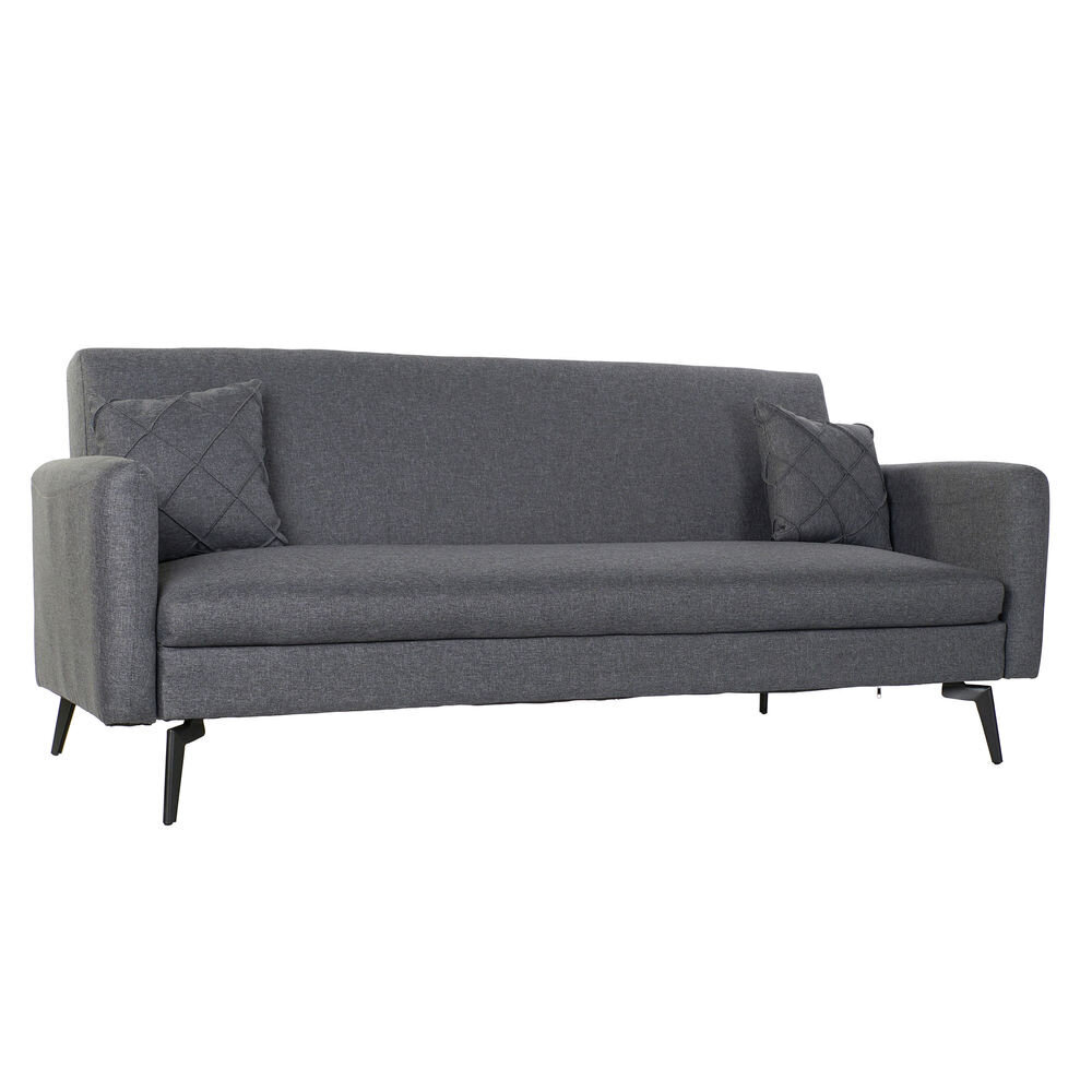 Sofa-lova DKD Home Decor, 197x88x81cm, pilka kaina ir informacija | Sofos | pigu.lt