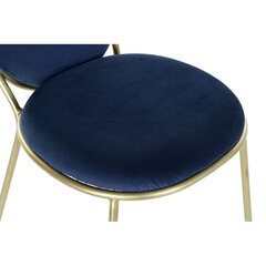 Kėdė DKD Home Decor, 50x50x91 cm, mėlyna kaina ir informacija | Virtuvės ir valgomojo kėdės | pigu.lt