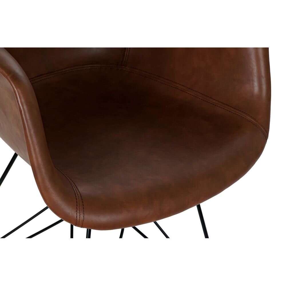 Kėdė DKD Home Decor, ruda/juoda kaina ir informacija | Virtuvės ir valgomojo kėdės | pigu.lt