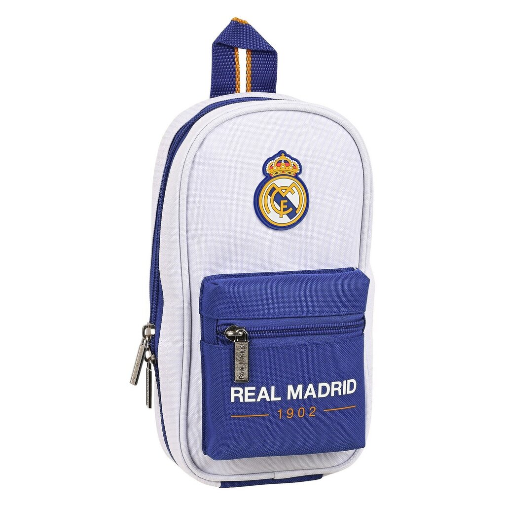 Kuprinė - penalas su priedais Real Madrid C.F., mėlynas/baltas, 33 d. цена и информация | Penalai | pigu.lt