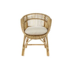 Sodo krėslas DKD Home Decor, Medvilnė/Rotangas, (64 x 70 x 85 cm), balta kaina ir informacija | Lauko kėdės, foteliai, pufai | pigu.lt