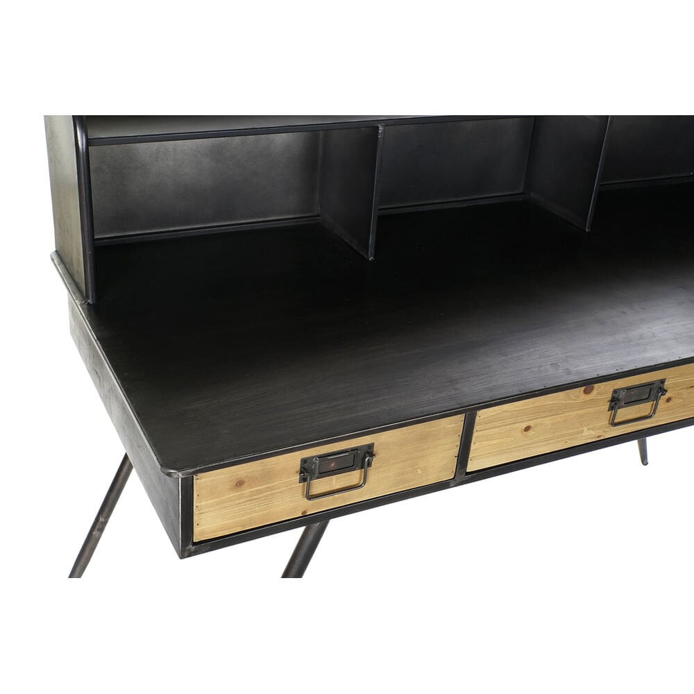 Rašomasis stalas DKD Home Decor, Metalas/Medžio MDF, (135 x 60 x 102 cm), juoda kaina ir informacija | Kompiuteriniai, rašomieji stalai | pigu.lt