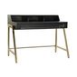Rašomasis stalas DKD Home Decor, Metalas/Mango mediena, (125 x 74 x 93.5 cm), auksinė/juoda kaina ir informacija | Kompiuteriniai, rašomieji stalai | pigu.lt