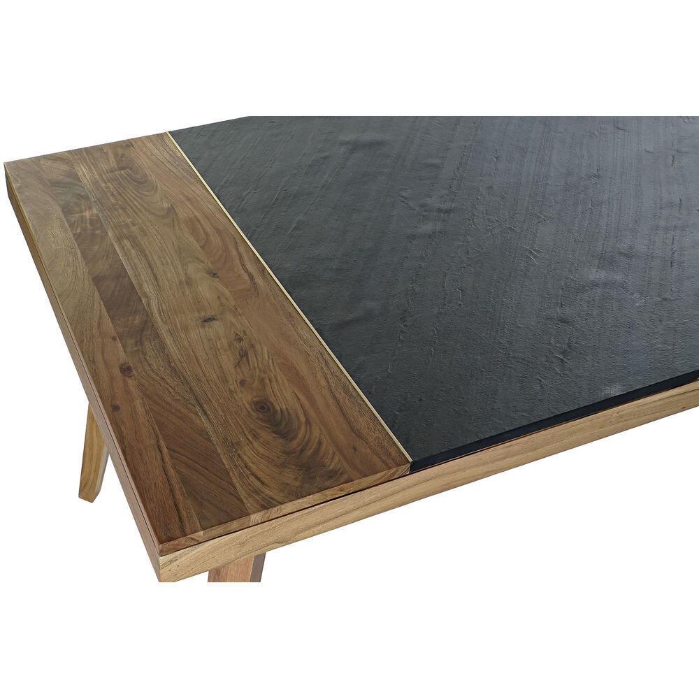 Valgomojo stalas DKD Home Decor, 180 x 90 x 77 cm, rudas/juodas цена и информация | Virtuvės ir valgomojo stalai, staliukai | pigu.lt