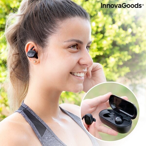 InnovaGoods eBeats, black kaina ir informacija | Ausinės | pigu.lt