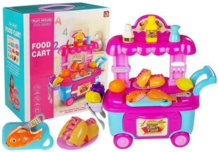 Žaislinė greitojo maisto parduotuvė su priedais "Food Cart" kaina ir informacija | Žaislai mergaitėms | pigu.lt