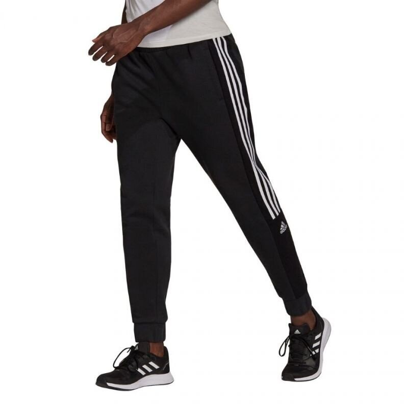 Sportinės kelnės moterims Adidas Essentials W HB2766, juodos цена и информация | Sportinė apranga moterims | pigu.lt