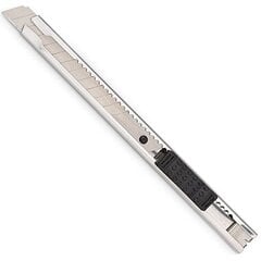 Нож для обоев - лезвие в металлической оправе 9мм Kreator цена и информация | Механические инструменты | pigu.lt