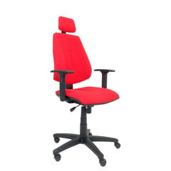 Ofiso kėdė su atrama galvai Montalvos Piqueras y Crespo LI350CB, raudona kaina ir informacija | Biuro kėdės | pigu.lt
