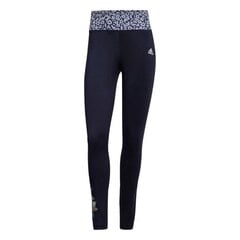 Sportinės tamprės moterims Adidas Farm Rio Feel Brilliant AeroReady High Rise Tights W GS6337, mėlynos kaina ir informacija | Sportinė apranga moterims | pigu.lt