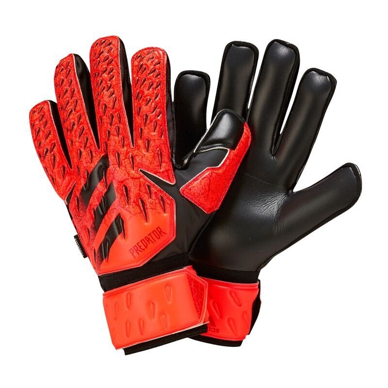 Vartininko pirštinės Adidas Predator Match Fingersave M GR1533, raudonos kaina ir informacija | Vartininko pirštinės | pigu.lt